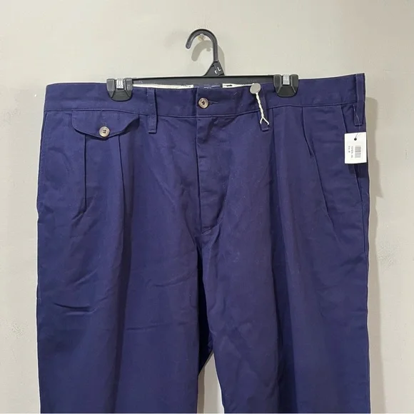 TWC The Workers Club Canvas Cargo Pants Trousers Navy Blue Size W 39” NEW Crop - Picture 4 of 8
